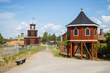 Falun, Sweden - Mining Area of the Great Copper Mountain, UNESCO World Heritage Site. The are an...