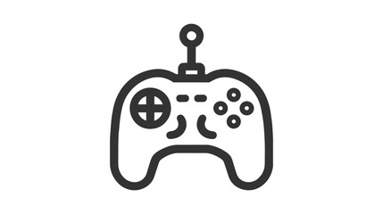 Obraz premium Minimal Gaming Symbol - Stream modern Games - Wireless Controller Icon - Vector