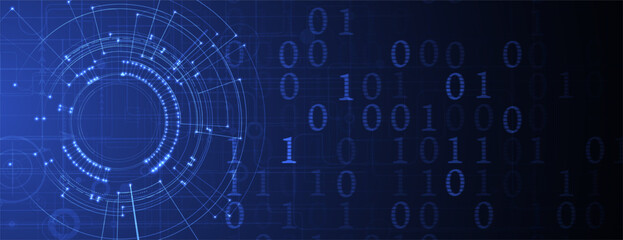 Obraz premium Technology abstract futuristic background for internet business. Big data concept.