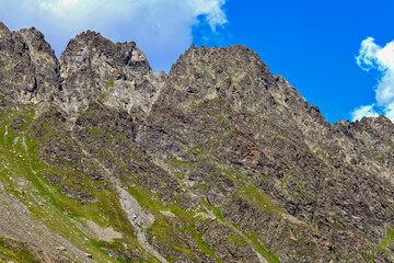 Obraz premium Das Lareintal mit dem Larainkamm in Tirol (Österreich)