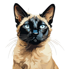 Siamese cat Clipart