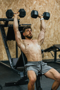 Focused dumbbell press