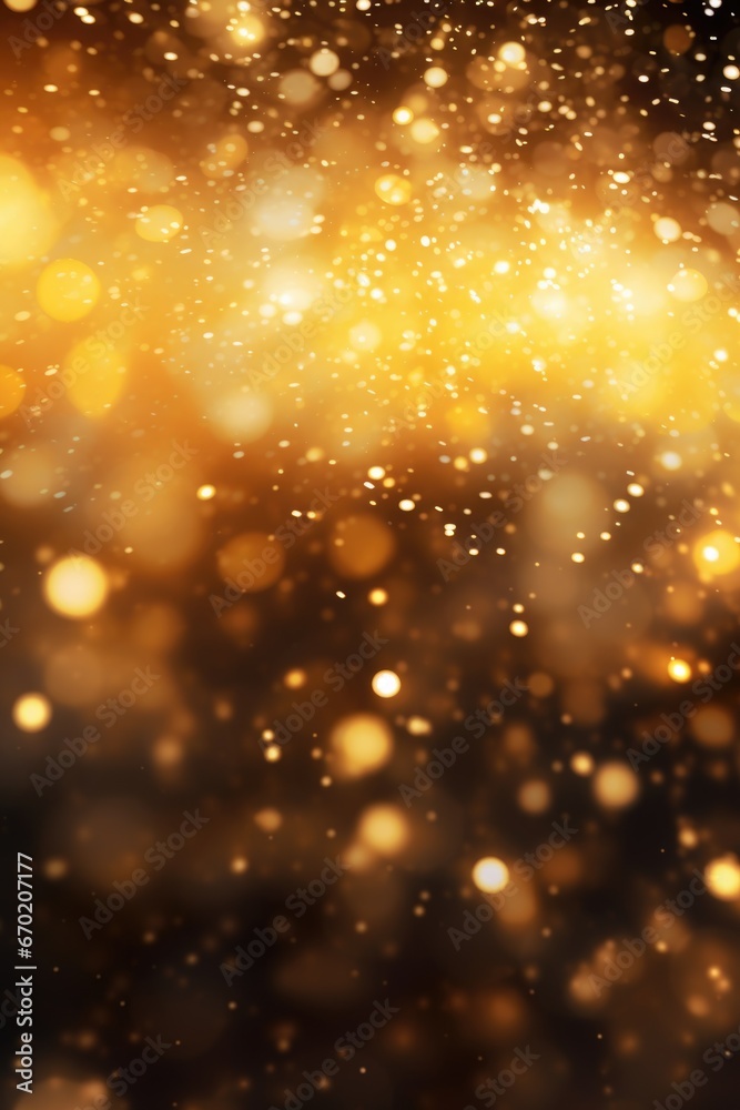 Poster A blurry image of a golden background. Can be used for various design projects
