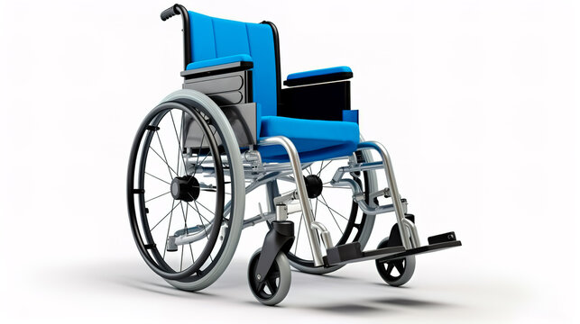 Wheelchair modern isolated on white.