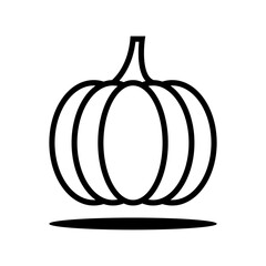 Pumpkin line icon vector
