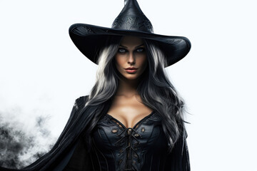 Fototapeta premium Witch isolated on white background