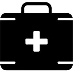Obraz premium first aid kit icon on white