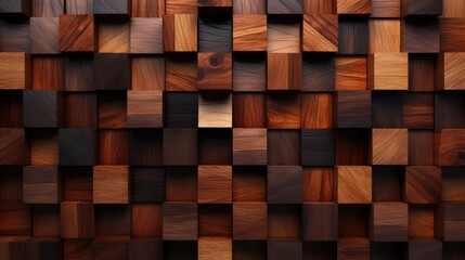 3d wood design wall - generative ai