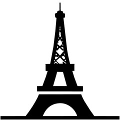 Obraz premium eiffel tower silhouette