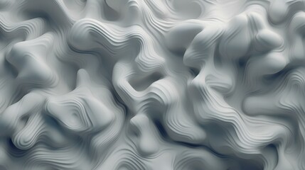Abstract pattern with cloudy shapes