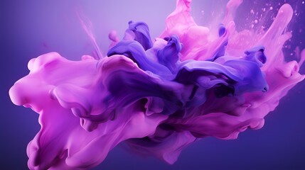 Abstract purple paint splash for desktop wallpaper