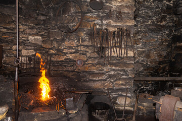 Blacksmith workshop interior