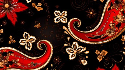 Bandanna pattern seamless pattern based on ornament