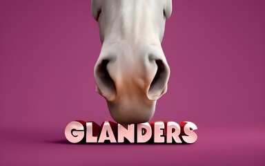 Glanders in equines - obrazy, fototapety, plakaty