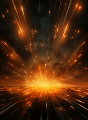 Backdrop With Illumination Of Orange Spotlights For Flyers realistic image ultra hd high design	
