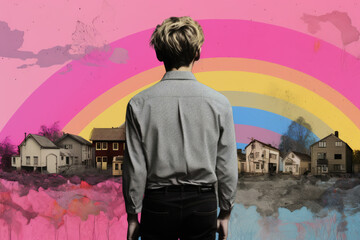 Obraz premium LGTBI town concept, diversity , social responsability