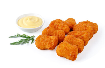 chicken nuggets on white background for food delivery website 1