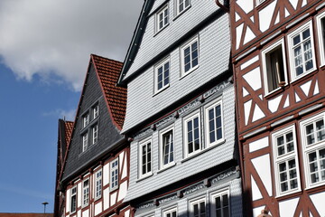 Naklejka premium Fachwerkhäuser im hessischen Fritzlar