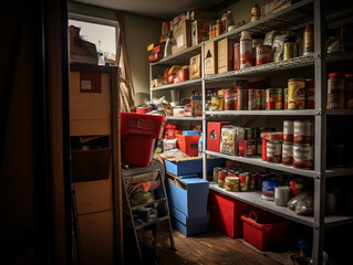 A Photo Of A Pantry With Opened Boxes And Cans A Sign Of A Recent Cooking Spree