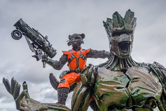 Guardians of the Galaxy sculpture