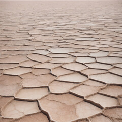 Textured patterns of cracked salt flats in a surreal and arid natural landscape.