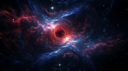A vibrant, swirling Nebula Nigella in the depths of space.