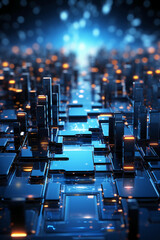 Obraz premium Abstract technology background. AI generative