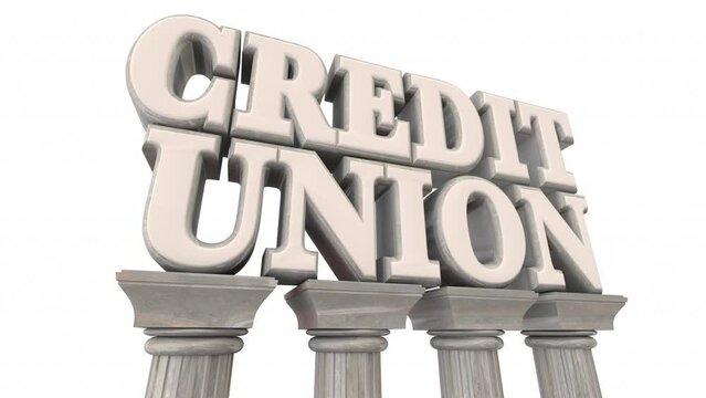 Credit Union Marble Columns Bank Financial Institution Money Account Loan 3d Animation
