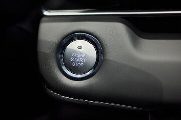 The button for stopping the start of the car engine.
