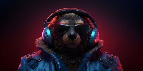 "BeaverTech: A Contemporary Tail of Innovation" | Background Design | Generative AI Artwork