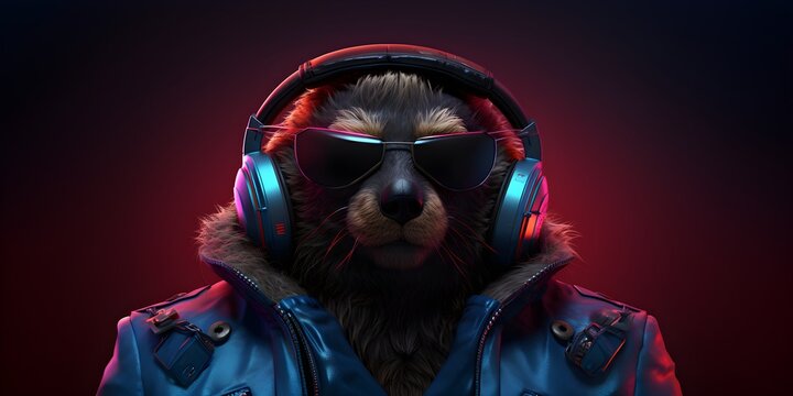 "BeaverTech: A Contemporary Tail of Innovation" | Background Design | Generative AI Artwork