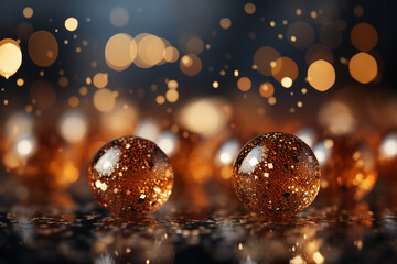 Bokeh background, depth of field, christmas. AI generative