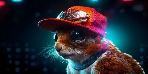 "SquirrelLience: Nuts, Bolts, and Street Beats" | Background Design | AI Generated Artwork