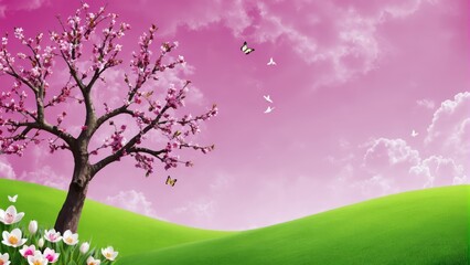 Spring themed background/wallpaper