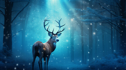 幻想的なトナカイの画像