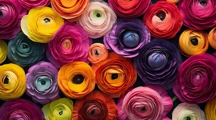 An artful composition of Radiant Ranunculus in ultra HD, the vibrant colors and textures coming to...