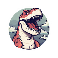 T-Rex in transparent background, Icon