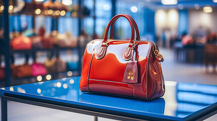  handbag in a boutique or bag shop