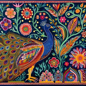 paisley pattern of peecock