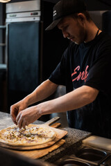 Pizza master make pizza