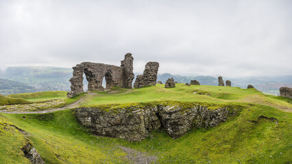 Castell Dinas Bran panorama