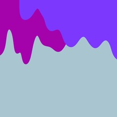 Blue-gray background with purple dripping from the top