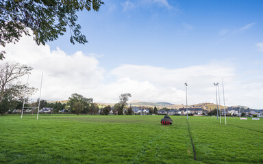 Rugby pitch at Bala