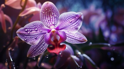 An exquisite close-up of an Aurora Orchid in