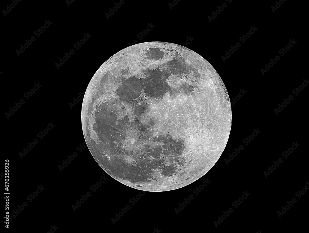 Canvas Prints full moon phase, taken with my telescope after the lunar eclipse event.