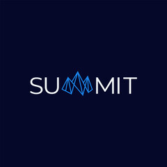 Creative Word Typography Of Summit