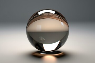glass sphere isolated. Generative AI
