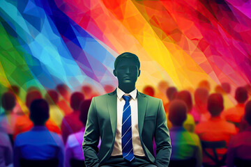 LGBTQ in the human resources sector concept , rights embrace diversity - obrazy, fototapety, plakaty