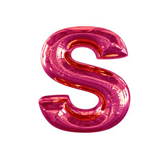 Inflatable symbol. letter s