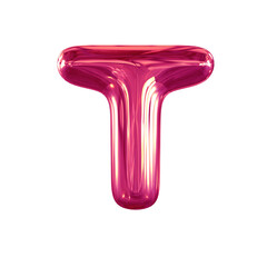 Inflatable symbol. letter t